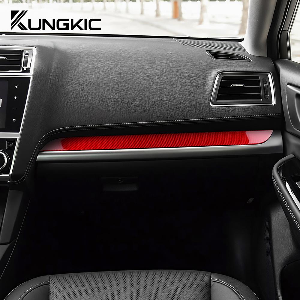 Real Soft Carbon Fiber Sticker For Subaru Legacy Outback 2015 2016 2017 2018 2019 LHD Car Driver Co-pilot Dashboard Accessories
