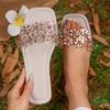 [Foreign Trade] New Celebrity Fairy Slippers Female Summer Wear Fashion Going Out Flat Bottom One-word Drag