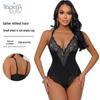 Hochwertige Damen Shapewear in Übergröße: Sexy Bodyforming-Bodysuit mit Bauchkontrolle und Hüftlift.