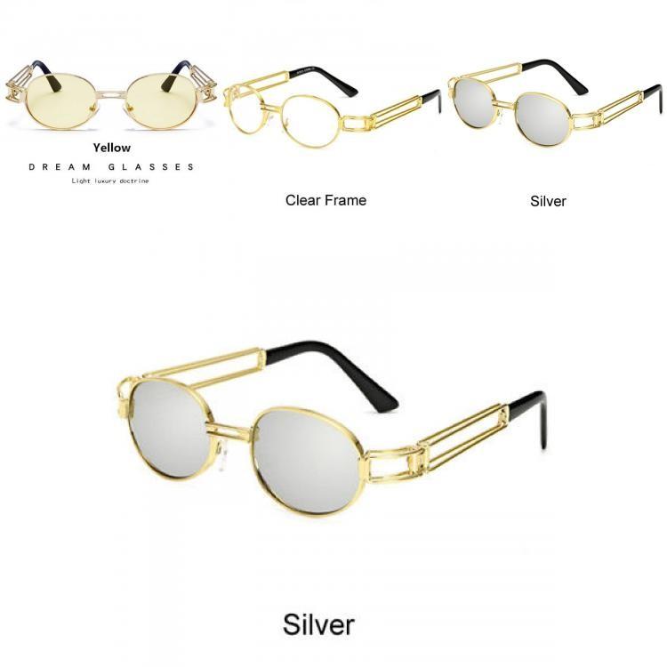 Steampunk Sunglasses Wholesale Metal Frame Uv400 Fashion Eyewear For Men And Women