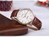 Unisex Waterproof Cowhide Strap Watch with Dual Calendar for Teens and Adults