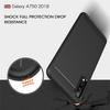 Silicone Case For Samsung Galaxy A7 2018 A750 Carbon Fiber Soft TPU Cover Fitted Conque For Samsung Galaxy A7 2018 Case Silicone