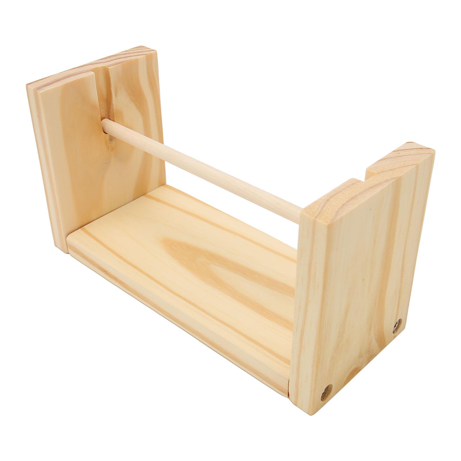 

Horizontal Yarn Holder 24cm Spindle Length Prevent Knotting Glossy Rotation DIY Wooden Yarn Holder for Sewing Embroidery