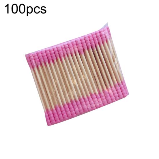 

Yousheng 100шт двойная головка одноразовый ватный тампон для макияжа средство для очистки косметики