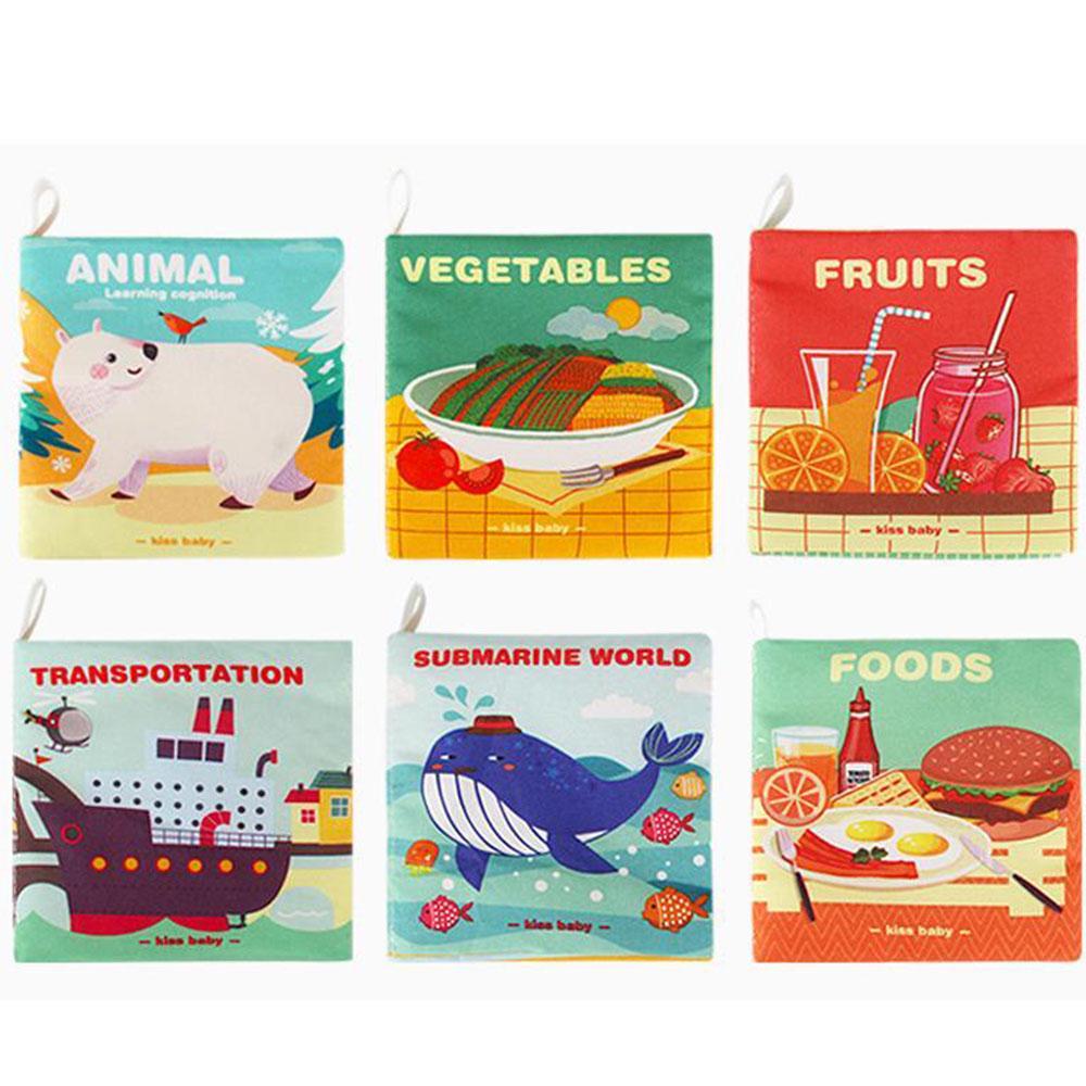 Baby Cognitive Cloth Book 6pcs Sets