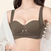 Women's Seamless Push-Up Bra: No Steel Ring, Side Support, Anti-Sagging, Comfortable Lift.
