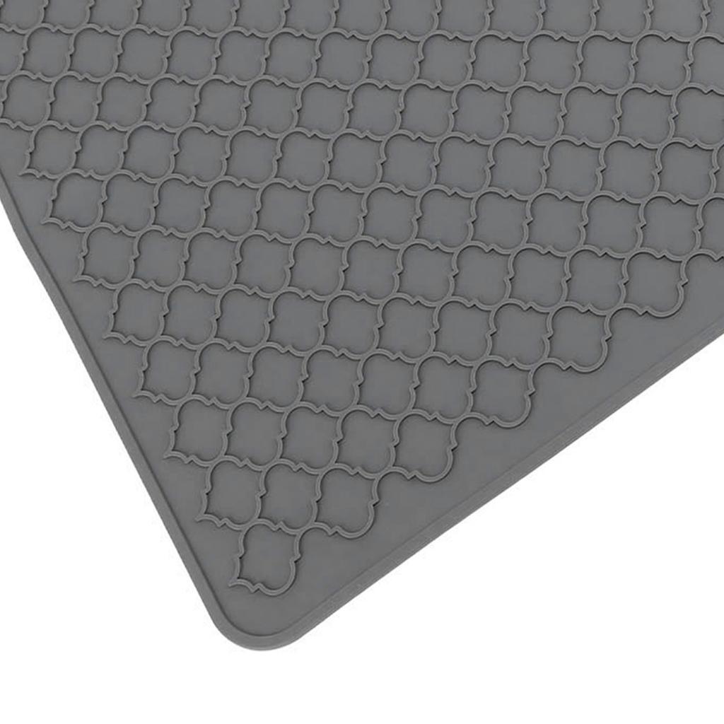 27.8 X 19.9in Silicone Stove Top Cover for Electric Stove Silicone Stove Mat Dish Drying Mat for Kitchen Counter Gray
