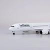 Airplane Airbus A350 Lufthansa Airline Model 1/142 Scale 47CM W LED Light & Wheel Diecast Resin Plane Decoration Ornaments