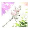 Miaomyao Hairpin Kanzashi Single Prong Hair Stick for Japanese Traditional Wear (Tomesode), Hair Accessory, Metal, Antique, Cubic Zirconia, Couple,
