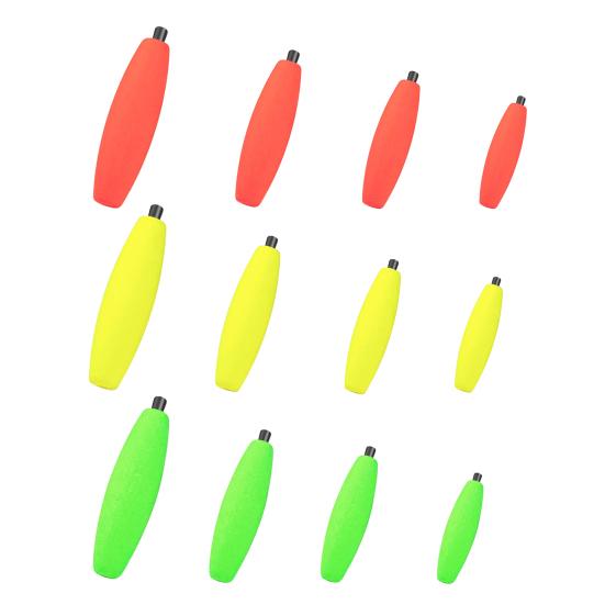 

12Pcs/Set Mini Peg Floats Great Buoyancy Inside Heavy-duty Clip Strong Line Grip Plastic