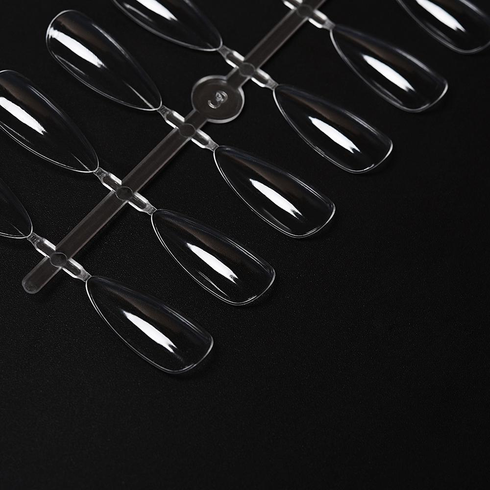 kads 10Pcs 24 Almond False Nail Tips Fake Nail Polish Color Chart Display Board Nail Art Practice Display