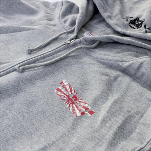 MAN WITH A MISSION 2021 New Year's Sale Merchandise: New Year's Sunrise Logo Hoodie (New Year's Decoration Ver.), Heather Gray, Size L