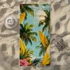 Retro Tropical Beach & Surfing Beach Towel,Soft Quick-Drying, Perfect For Portable Outdoor Travel, Camping And Summer Beach
