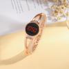 New women's digital dial personalized steel strap quartz watch bracelet fashion versatile;