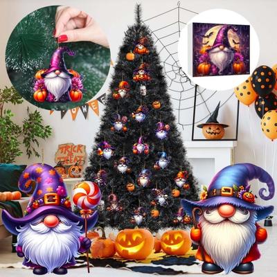 Calendario de Adviento de Halloween 2025 Colgante de Enano Terrorífico Caja de Cuenta Atrás de 24 Días Personajes Mini Adorables para Niños