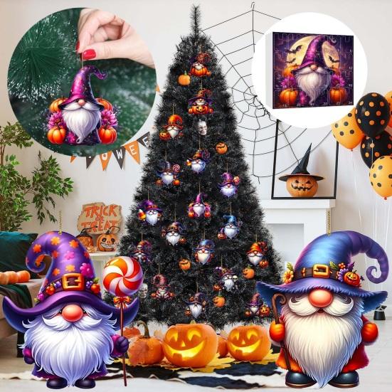 Halloween Advent Calendar 2025 Terrifying Dwarf Pendent 24-Day Countdown Box Cute Mini Characters for Kids