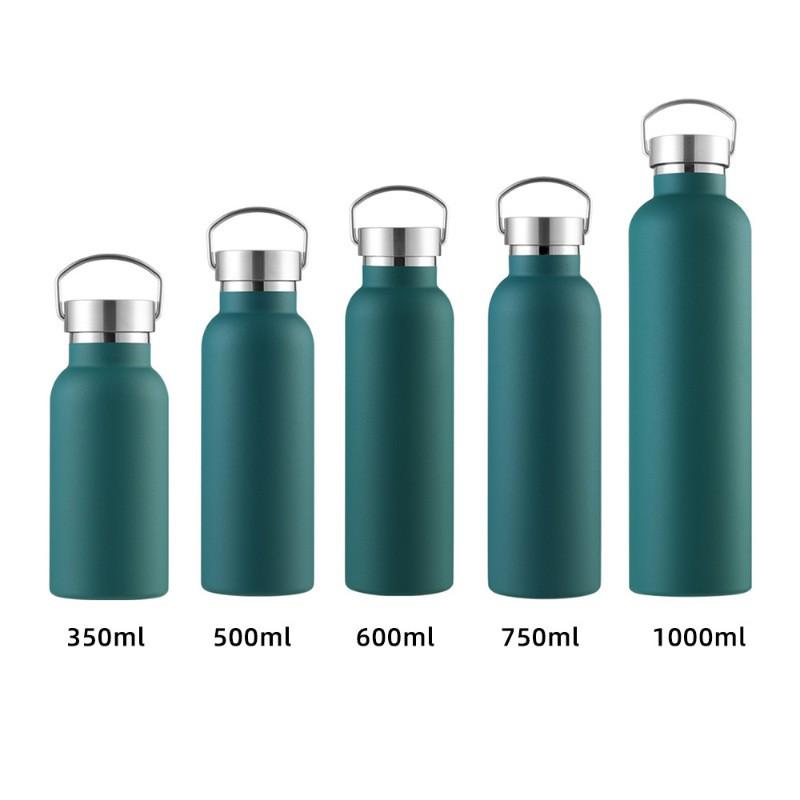 304 Stainless Steel Vacuum Insulated Travel Mug With Wide Mouth Handle Outdoor Hiking Camping Gym Office Use