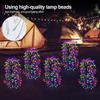 Luce per fuochi d'artificio solare, luci per fuochi d'artificio a LED, impermeabili, per esterni, decorazione da giardino, prato, luci per feste