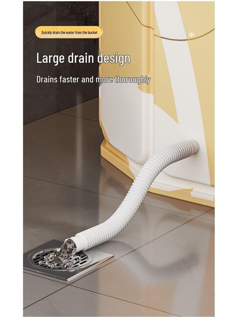 Durable Foldable Full-Body Bathtub - Extra Thick for Home Use