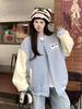 American Retro Trendy Sheep Embroidery Baseball Jacket 2026 Design for Couples