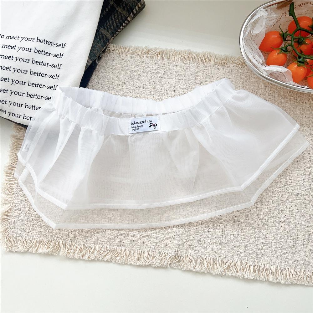 

Balletcore White Lace Fart Curtain Ballet Style Butt Curtain Fashion Mini Lace Skirts Streetwear Style 4