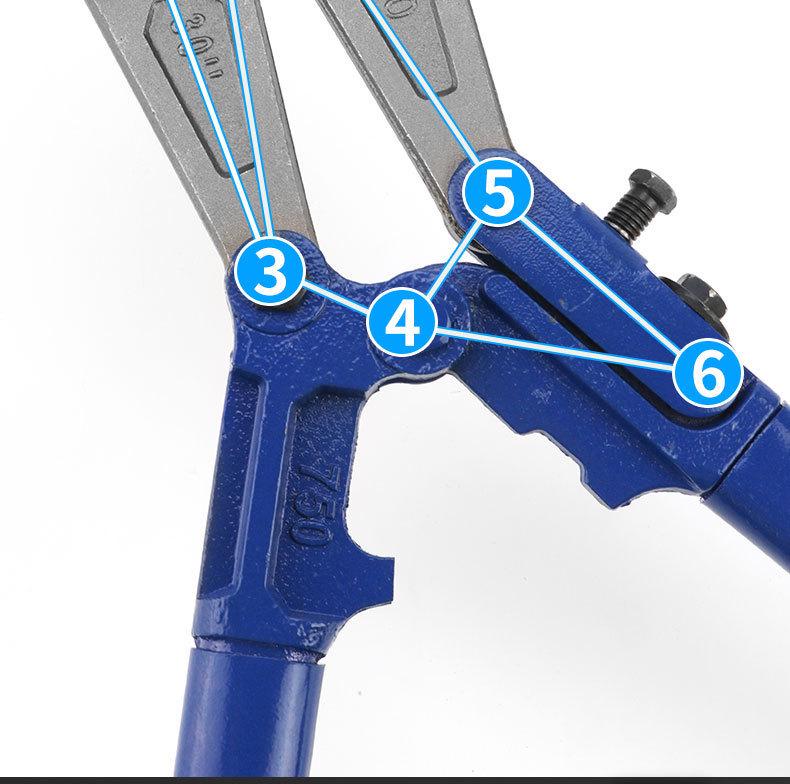 Heavy-Duty High-Leverage Steel Wire Cutters - Eagle Beak Pliers