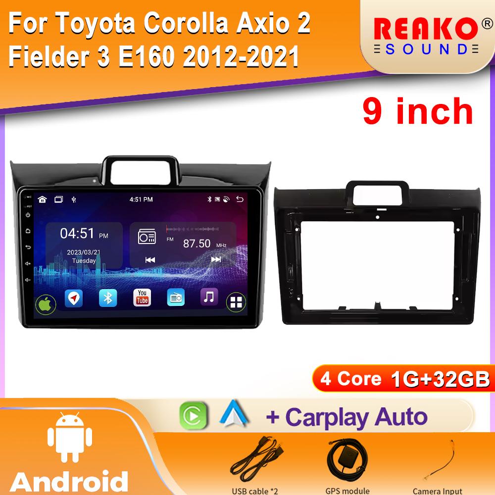 Android Auto For Toyota Corolla Axio 2 Fielder 3 E160 2012 - 2021 Car Stereo Multimedia Player Navigation GPS Wireless Carplay