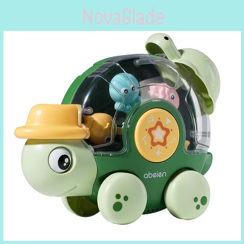 Baby Bath Toy Funny Turtle Rotating Pleasure Children Bathroom Bathing Water Slide Car Water Play Toy Plastic/plasticine Material