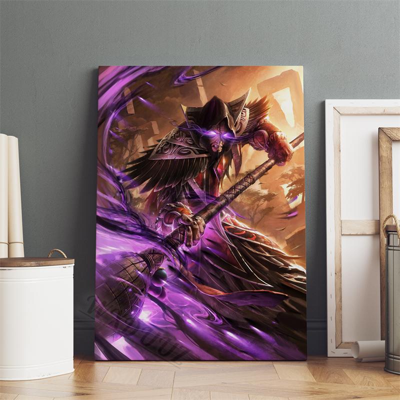 Hearthstone Game Animated Movies Character Pictures For Room Living 80s Retro Art Home Wall Decor Canvas Painting Print Posters