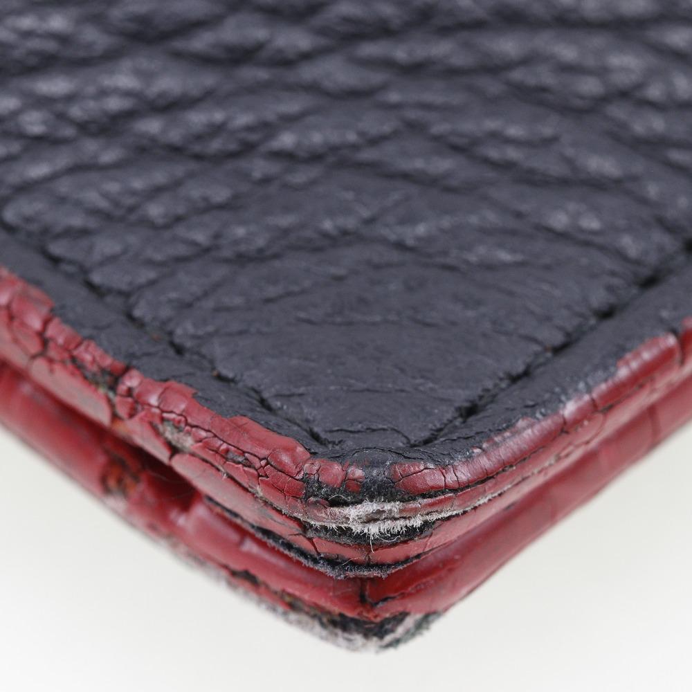 Christian Louboutin Trick Track Handtasche 2-Wege Clutch Nieten schwarz Kalbsleder Herren Gebraucht