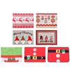Christmas Place Setting Mats Set of 4 Washable Fabric Table Placemats for Holiday Meals and Seasonal Dining Decors