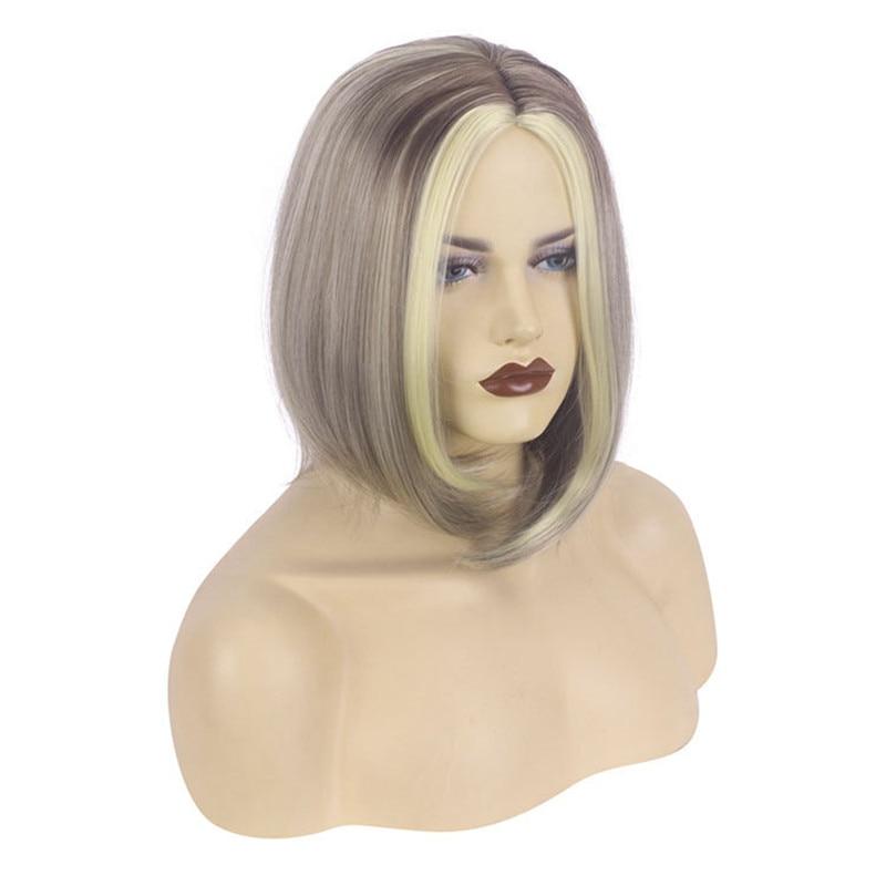 Peluca de pelo Bob de onda corta platino de ALAN EATON, pelucas sintéticas Rubio claro con flequillo para mujer, pelo de Cosplay resistente al calor Lolita Compra barata en Peluca de pelo Bob de onda corta platino de ALAN EATON, pelucas sintéticas Rubio claro con flequillo para mujer, pelo de Cosplay resistente al calor Lolita Compra barata en