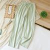 2026 New Women's Sleeper Pants 100% Cotton Gauze Candy Color Solid Color Pants Flat Mouth Home Pants Bottoms Sleepwear