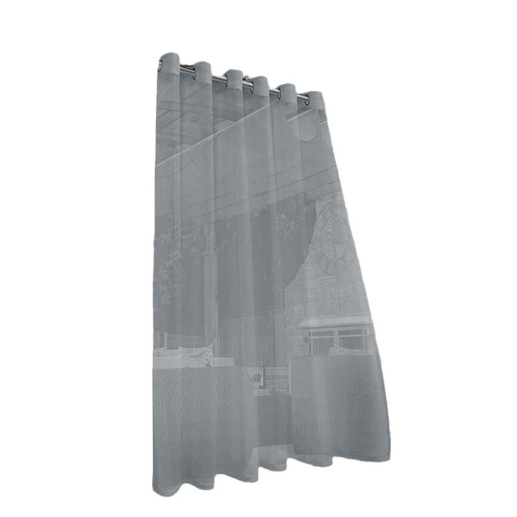 Weatherproof Outdoor Curtains Transparent Eyelet Design Waterproof Voile for Patio Gazebo