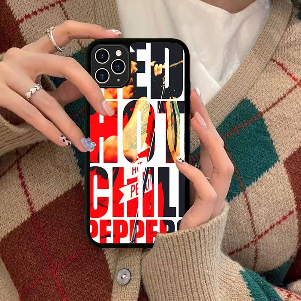 

Red Hot Chili P-Peppers Band PC+TPU Phone Case For IPhone 11 12 13 14 15 16 17 Plus Pro Max Cover iPhone 12