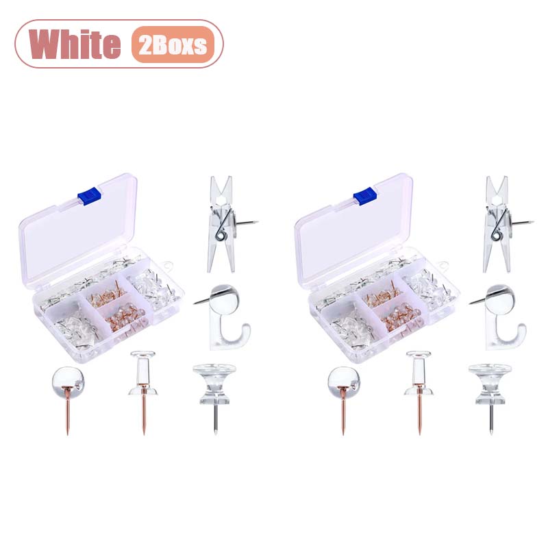 Multifunctional Pin Clip Set Creative Decorative Thumbtacks for Cork Board Map Photo Combination Home DIY Craft Supplies