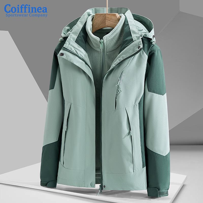 1818 Windproof Waterproof Detachable 2-Piece Outdoor Mountaineering Suit for Men & Women