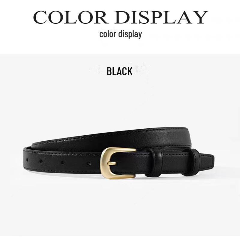 

Женский ремень из натуральной кожи - универсальный модный аксессуар для джинсов с пряжкой 2023 года 110cm