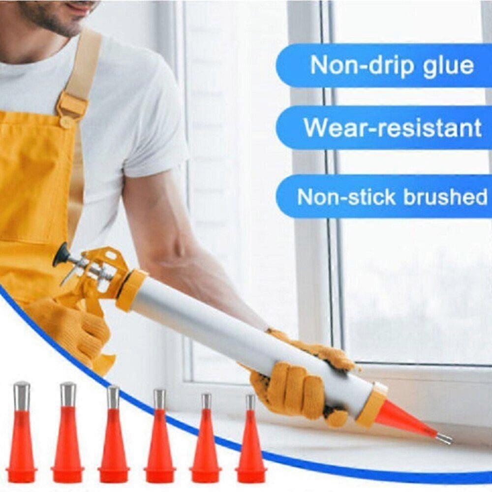 7-30mm Silicone Caulk Nozzle Applicator Caulking Finisher Glue Sealant Stainless Steel Finishing Tool