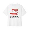Logo Ayrton Senna Logo Leggenda del Racing Brasiliano T-shirt Unisex Oversize Taglia S-3XL