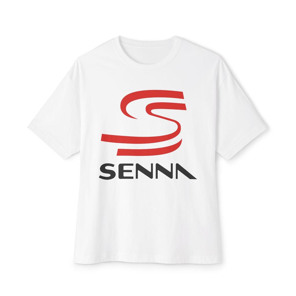 Logo Ayrton Senna Logo Leggenda del Racing Brasiliano T-shirt Unisex Oversize Taglia S-3XL
