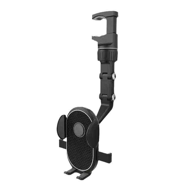 Adjustable Multi-Angle Rearview Mirror Phone Holder for Car Navigation