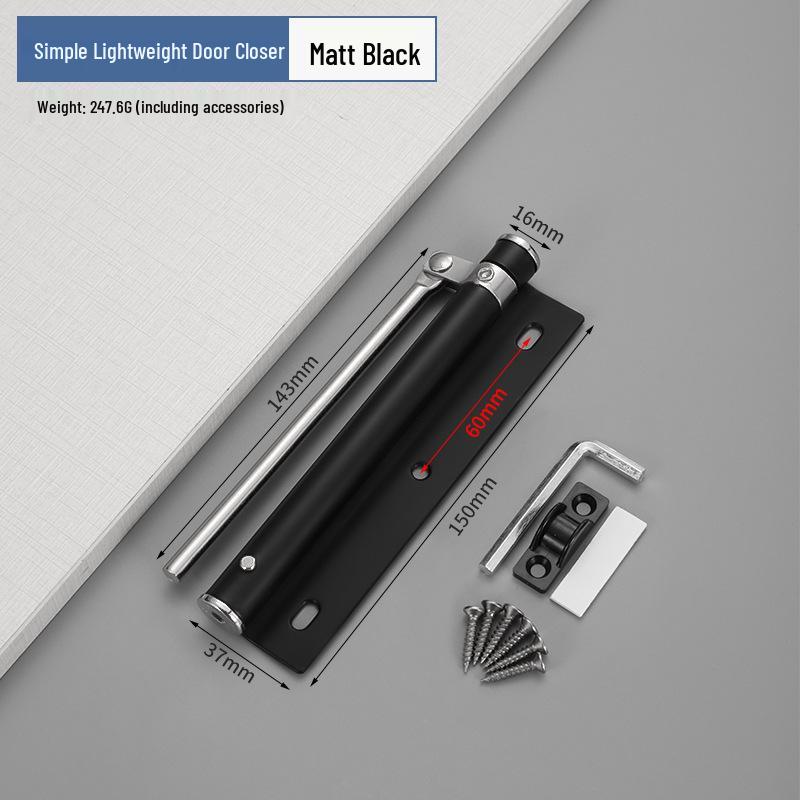 Adjustable Silent Stainless Steel Automatic Door Closer Spring for Lightweight Wooden Doors