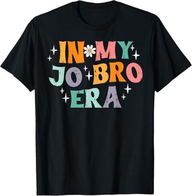 V mé éře Jo Bro Retro Vtipný Nápis Groovy Mém Dámské Pánské Tričko