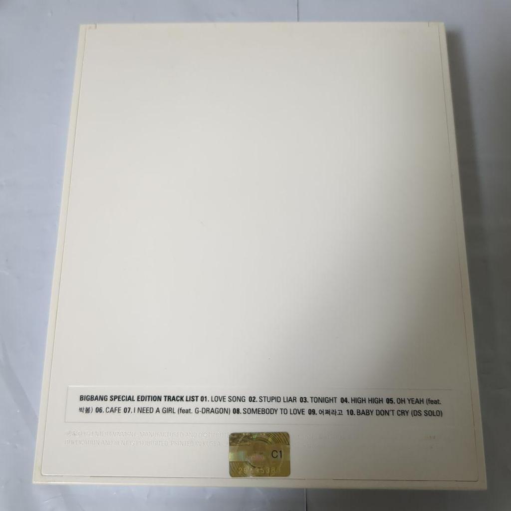 [USED] BIGBANG SPECIAL EDITION CD D-LITE card