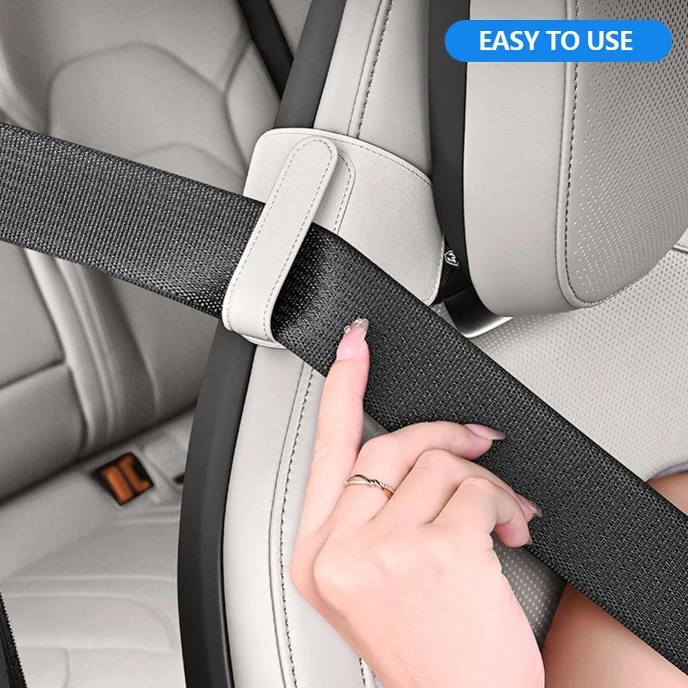 Comfortable Driving Car Seat Belt Fixator PU Leather Seat Belt  Positioner  Seat Belt System