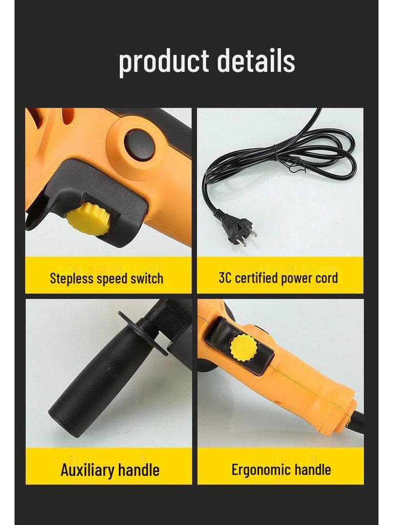 220V Car Polisher & Scratch Remover Set - Waxing, Glazing, Polishing, Grinding Tool for Home Use