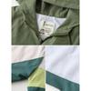 Children's Padded Coat Spring and Autumn K-style Boys Fashion Colorblock Shell Jacket Boys Zipper Hoodle Tops