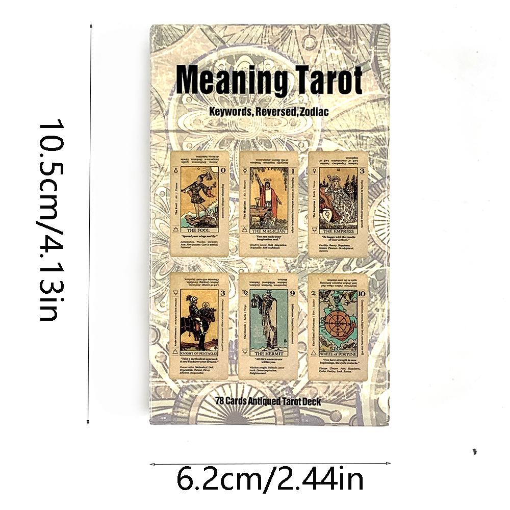 Meaning Tarot Card A 78 Cards Classic Design for Beginners & Pro ,Ideal for Divination, Meditation Halloween and Christmas Games