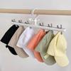 6 Clips Hüte Socken Organizer Rack Hängen Schirmmütze Schal Lagerung Rack Kleiderbügel Multifunktionale Schrank Kleiderschrank Lagerung Halter